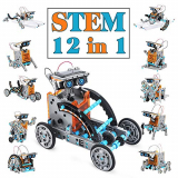 Hogdseirrs Stem Toys – Kit de Robot Solar para niños de 8 años, 12 en 1, Educativo de Aprendizaje de Ciencias de construcción con alicates para niños de 8 a 12 años