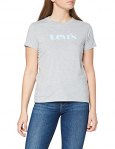 Levi’s The tee Camiseta, Seasonal Mv Logo Starstruck Heather Grey, S para Mujer
