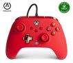 Power A – Mando con cable, salida de audio y botones programables, de color rojo para Xbox One y Xbox serie X (Xbox Series X)