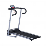HOMCOM Cinta de Correr y Andar Plegable y Eléctrica de 500W para Fitness 1-10Km/h con Pantalla LCD y Carga Máx. 110 kg Negro y Gris