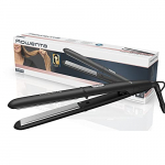 Rowenta Express Style SF1810 – Plancha pelo con revestimiento cerámico turmalina, dos temperaturas, rendimiento alisado eficiente, placas extralargas, calentamiento rápido, sistema de bloqueo