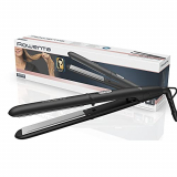 Rowenta Express Style SF1810 – Plancha pelo con revestimiento cerámico turmalina, dos temperaturas, rendimiento alisado eficiente, placas extralargas, calentamiento rápido, sistema de bloqueo