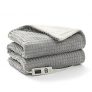 Bedsure Manta Electrica Grande Cama – Manta Eléctrica Sofa Individual Franela 180×130 cm con 6 Ajustes de Temperatura, Manta Termica Calefactable Matrimonio Calor con Apagado Automático, Gris