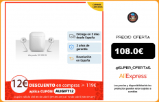 Apple Airpods V2 2019, auriculares inalámbricos originales con estuche de carga, lightning, conexión bluetooth, siri,|Auriculares y audífonos|