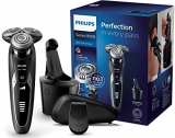 Philips Serie 9000 S9531/26 – Máquina de afeitar con cabezales de 8 direcciones, seco/húmedo, 3 modos y sistema de limpieza SmartClean, incluye recortador de precisión y funda de viaje, negro