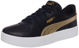 PUMA Skye Clean Metallic FS, Zapatillas, para Mujer, Negro (Puma Black-Puma Team Gold), 37 EU