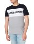 JACK & JONES Jjelogo Blocking tee SS Noos Camiseta, Multicolor (Blue/Navy Blazer), M para Hombre