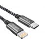 PIPIKA Cable USB C a Lightning, 1M MFi Certificado de carga rápida Tipo C a Lightning Cable para iPhone 12/12 mini / 11/11 Pro / 11 Pro Max/XS/XR/X / 8/7 Plus / 6s, Gris
