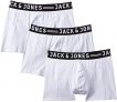 JACK & JONES SENSE TRUNKS 3-PACK Bóxer, Blanco, XX-Large (Pack de 3) para Hombre