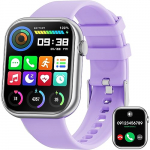 Reloj Inteligente Hombre Mujer, 1.85″ Smartwatch Bluetooth Hacer y Contestar Llamadas,Fitness Watch con Pulsómetro,Monitor de Sueño,Podómetro,100+ Modos Deportivos,Smart Watch para Android iOS