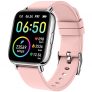 Smartwatch, 1.69″ Reloj Inteligente Mujer Impermeable IP68 Pulsera Actividad 24 Modos Deporte con Pulsómetro Monitor de Sueño Monitores Actividad Cronómetros Calorías Podómetro para Android iOS, Rosa