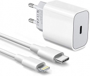 Cargador USB C Amoner 20w y Cable de Carga para Phone Cargador rápido para Phone -12/12mini/12 Pro/ 12 Pro MAX/ 11/11 Pro/ 11 Pro MAX/Nuevo SE/XR (Un Cargador + Un Cable 1M)