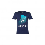 Asics GPX Kayano tee Camiseta, Hombre, Peacoat Blue/White, S