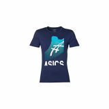 Asics GPX Kayano tee Camiseta, Hombre, Peacoat Blue/White, S