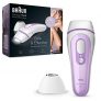 Braun Silk Expert Pro 3 PL3111 – Depiladora Luz Pulsada (IPL) de Última Generación, Depilación Permanente, Blanco/Lila