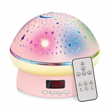 Proyector Estrellas Bebé, Amouhom Luz Nocturna Infantil Lámpara Luz de Noche Giratoria de 360 Grados para Niños,El Mejor regalo para Niños para Navidad, Halloween y Los Reyes Magos