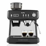 Barista Max+ Espresso de Breville, máquina de café con leche y capuchino| Molienda y dosificación inteligentes | Bomba italiana de 15 Bar|Negra [VCF152X]