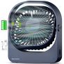 WOWDSGN Ventilador USB de Batería Recargable, Ventilador de Mesa Pequeño con Gran Caudal de Aire – Mini Ventilador Sobremesa con 3 Velocidades – Ideal para Casa, Oficina y Viajes (Azul Oscuro)