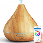 GX·Diffuser Humidificador Alexa Difusor de Aroma, Difusor WiFi Compatible con Google Home y Echo,humidificador Inteligente difusor aromaterapia para Bebé, Hogar, Oficina, SPA …