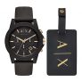 Armani Exchange Reloj Cronógrafo para Hombre de Cuarzo con Correa en Silicona, AX7105