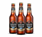 Estrella Galicia 0,0 Tostada Cerveza – Pack de 24 botellines x 250 ml – Total: 6 L