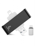 Looffy Pendrive 128GB Memoria USB para iPhone, Pen Drive USB 3.0 Flash Drive Photo Stick Tipo C para iOS Android Computadora Móvil Tableta Dispositivos 4 en 1