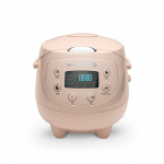 Reishunger Mini Olla Arrocera Programable y Vaporera en Rosa hasta 3 Personas – Hervidor de Arroz con 8 Programas – Con Pantalla LED y Función Automática de Mantenimiento del Calor