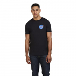 Nasa Core Logo Camiseta, Negro (Black Blk), Medium para Hombre