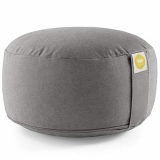 Lotuscrafts Cojin Meditacion Yoga Lotus – Altura 15 cm – Relleno de Espelta – Cubierta en Algodon Lavable- Zafu Meditación – Cojin Suelo Redondo – Cojin Yoga – Meditation Cushion – Certificado Gots