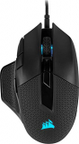 Corsair Nightsword RGB – Ratón óptico para juegos FPS/MOBA (18.000 PPP Sensor Óptico, Sistema de Peso Ajustable, 8 Botones Programables, Retroiluminación LED RGB) negro