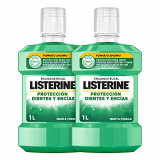 Listerine Enjuague Bucal Protección Dientes y Encías, Pack de 2 x 1000 ml