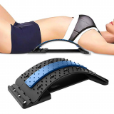 Estiramiento de espalda, Dispositivo de Estiramiento Lumbar, para inferior y superior Lumbar Espina atrás Alivio del dolor Masajeadores de Espalda, 94 puntos de acupresión 10 imán 3 Niveles Ajustables Corrector de Postura, Soportar 100 kg