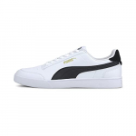 Puma Shuffle, Zapatillas Unisex Adulto, Blanco White Black Team Gold, 36 EU