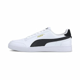 Puma Shuffle, Zapatillas Unisex Adulto, Blanco White Black Team Gold, 36 EU
