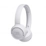 JBL Tune500BT – Auriculares supraaurales inalámbricos con conexiones multipunto y asistente de voz Google now o Siri – Batería de 16h – Blanco