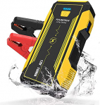 FLYLINKTECH 1500A Arrancador de Coches, 16000mAh 12V Arrancador Baterias Coche Moto (hasta 8000cc Gas y 6000cc Diesel)