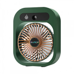 Gecheer Ventilador de nebulización de Escritorio Ventilador de enfriamiento Humidificador USB portátil con 3 velocidades de Viento para Acampar en el hogar Habitación Oficina Verde