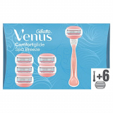 Gillette Venus ComfortGlide Spa Breeze Maquinilla de Afeitar Mujer + 6 Cuchillas de Recambio