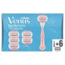 Gillette Venus ComfortGlide Spa Breeze Maquinilla de Afeitar Mujer + 6 Cuchillas de Recambio