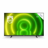 Philips 55PUS7406/12 Smart TV UHD LED Android de 55 Pulgadas, Imagen HDR Vibrante, Dolby Vision cinematográfico y Sonido Atmos, Compatible con Google Assistant y Alexa, Bisel Negro Mate