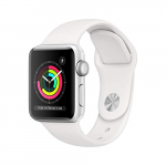 Apple Watch Series 3 (GPS, 38mm) Aluminio en Plata – Correa Deportiva Blanco