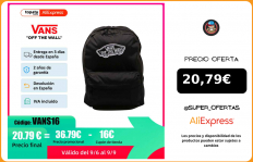 VANS MOCHILA REALM BPACK BLACK VNOA3UI6BLK1 Negro Lona Black BACKPACK 70635|Mochilas|