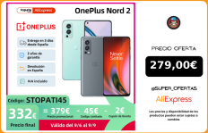 OnePlus Nord 2 teléfono inteligente 5G, versión Global, 8GB, 128GB, 50MP, cámaras triples IA, MTK, dimensiones 1200 AI, 4500mAh, 65W, 6,43 pulgadas; 9.6~9.9 Código 299€ 45€: STOPATI45|Teléfonos móviles|