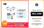 Dron DJI Mavic Mini Combo, cámara 2,7K, Estabilizador en tres ejes, Alcance transmisión HD 4km, Tiempo vuelo 30 min.|Drones con cámara|
