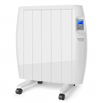 Taurus Tallin 900 – Emisor térmico, tecnología seca, programación diaria-semanal, temperatura hasta 35ºC, funcionamiento confort y económico, Incluye ruedas y soporte pared, 5 elementos, 900W