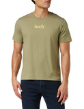 Levi’s SS Relaxed FIT tee Camiseta, Póster Center Deep Aloe, S para Hombre