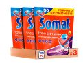 Somat Todo en 1 Pastillas Detergente para Lavavajillas, Pack de 3 x 30 Lavados, Total 90 Lavados