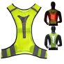 Chaleco de Seguridad genérico, Chaleco Reflectante LED, Chaleco de Seguridad con Tiras Reflectantes LED para Actividades al Aire Libre