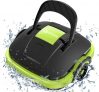 Limpiafondos Piscina, Robot Piscina con 2-Motores, Succión Potencia, Ligero, Aspirador Piscina Autonomo para Piscinas Elevadas y Enterradas con Fondo Plano de hasta 50㎡ WINNY POOL CLEANER